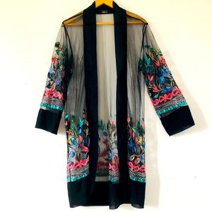 🖤Mesh Embroidered Tunic